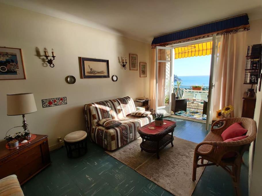 Vintage Flat On Villefranche Bay - Free Car Park Bagian luar foto