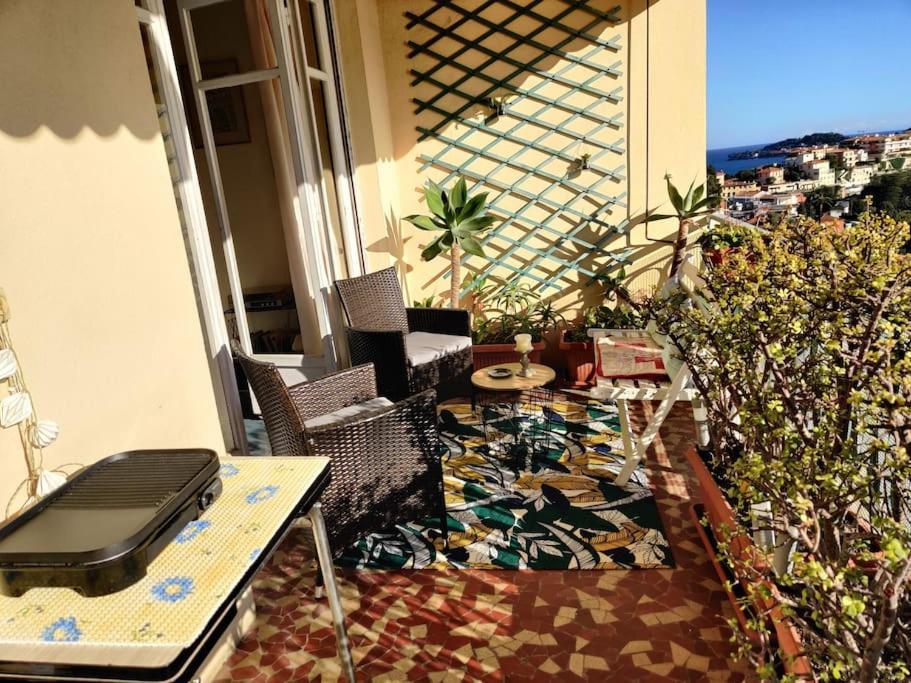 Vintage Flat On Villefranche Bay - Free Car Park Bagian luar foto