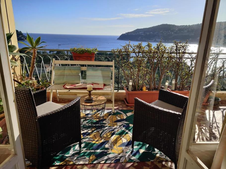 Vintage Flat On Villefranche Bay - Free Car Park Bagian luar foto