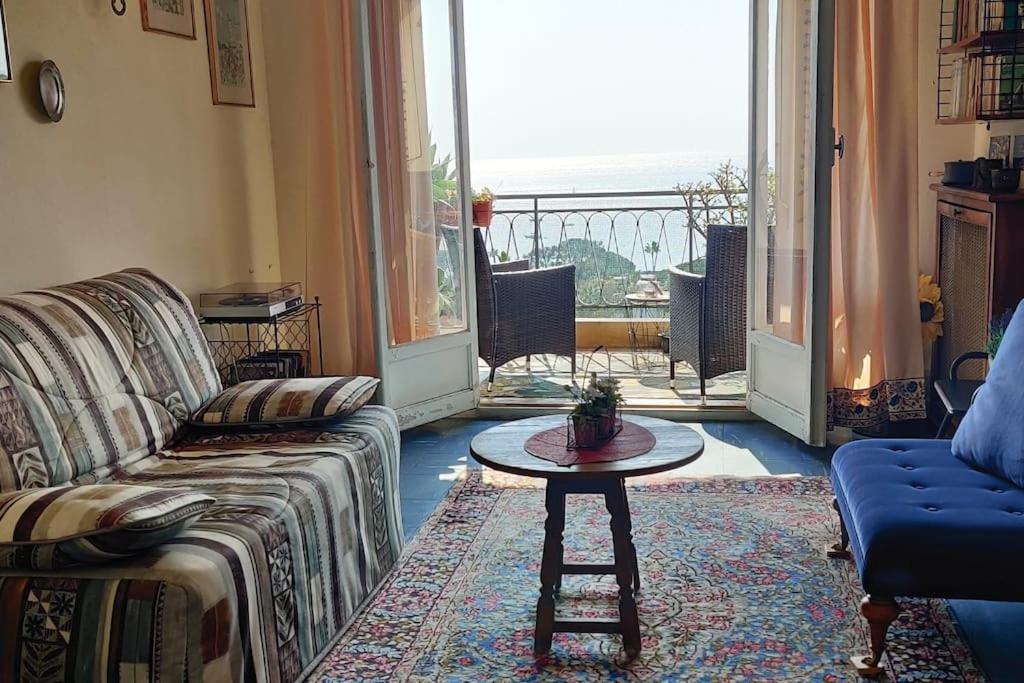 Vintage Flat On Villefranche Bay - Free Car Park Bagian luar foto