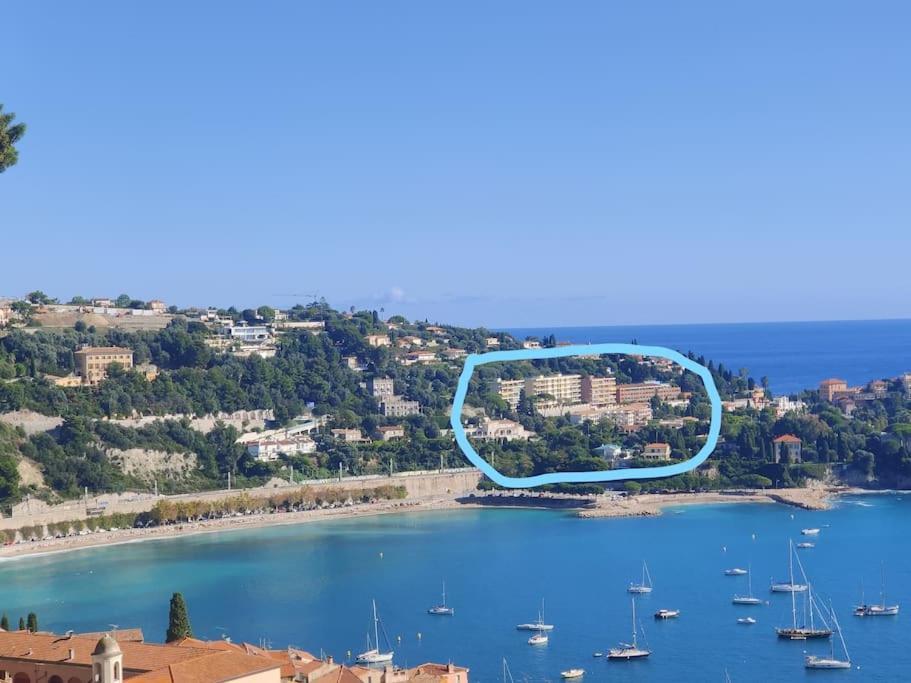 Vintage Flat On Villefranche Bay - Free Car Park Bagian luar foto