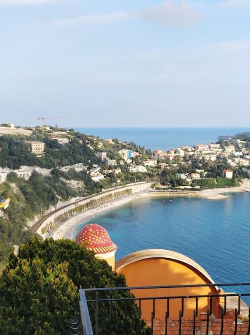 Vintage Flat On Villefranche Bay - Free Car Park Bagian luar foto
